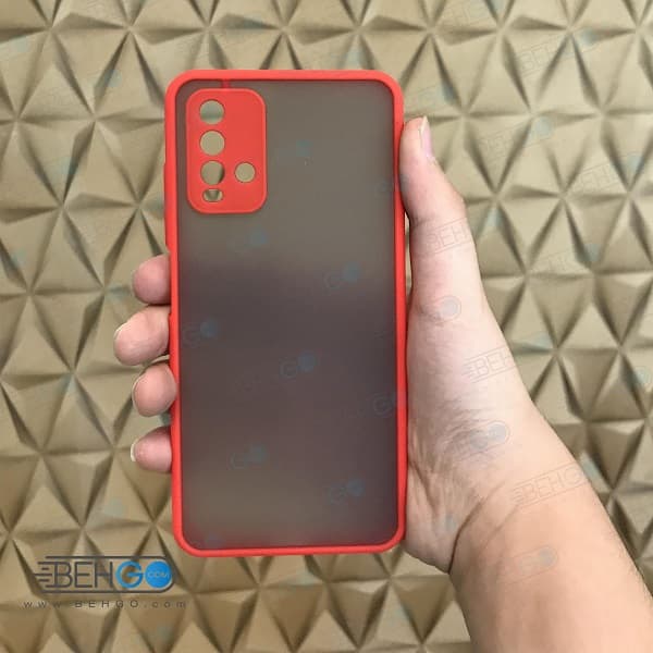 قاب Redmi 9T کاور محافظ ردمی 9 تی گارد مدل پشت مات اصلی با برجستگی لنز دوربین دور سیلیکونی گوشی شیائومی Redmi 9T — تصویر ۷