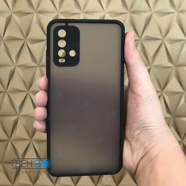 قاب Redmi 9T کاور محافظ ردمی 9 تی گارد مدل پشت مات اصلی با برجستگی لنز دوربین دور سیلیکونی گوشی شیائومی Redmi 9T — تصویر ۵