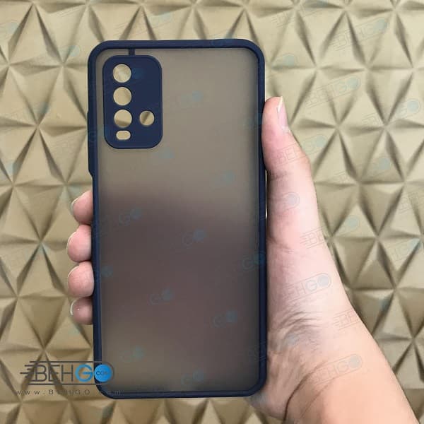 قاب Redmi 9T کاور محافظ ردمی 9 تی گارد مدل پشت مات اصلی با برجستگی لنز دوربین دور سیلیکونی گوشی شیائومی Redmi 9T — تصویر ۴