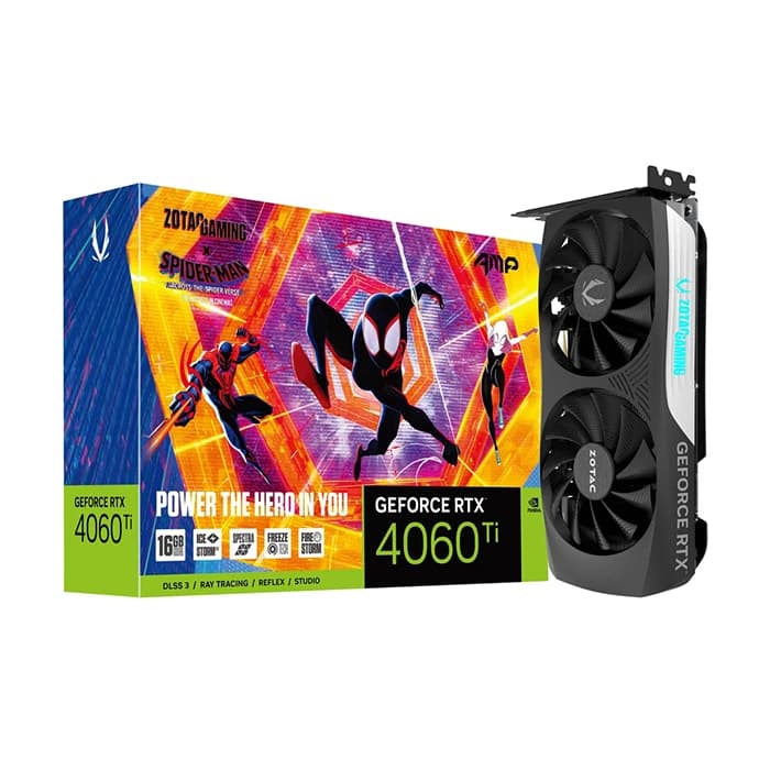 کارت گرافیک زوتک GeForce RTX 4060 TI 16GB AMP SPIDER-MAN