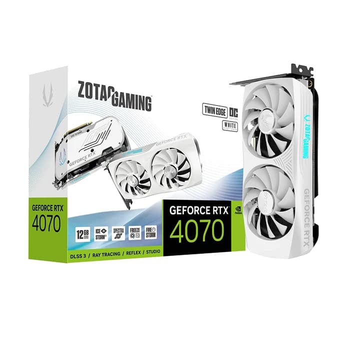 کارت گرافیک زوتاک GeForce RTX 4070 Twin Edge OC White Edition 12GB