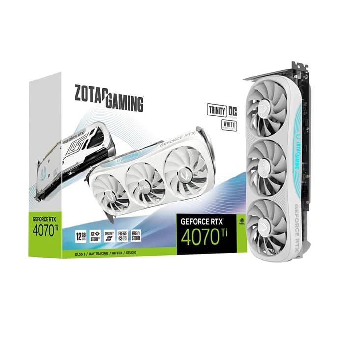 کارت گرافیک زوتاک GeForce RTX 4070 TI Trinity OC White Edition 12GB