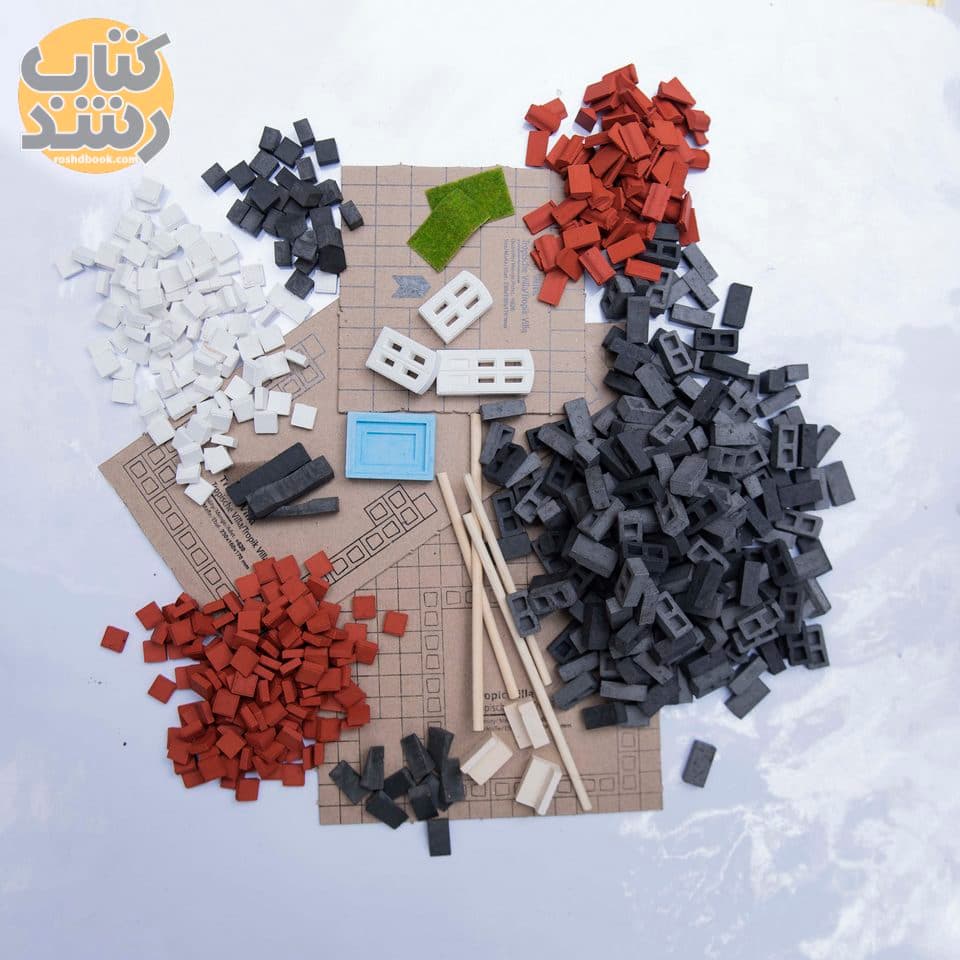 ساختنی آجر مینیاتوری اشل ESHEL مدل ویلای تابستانی — تصویر ۵