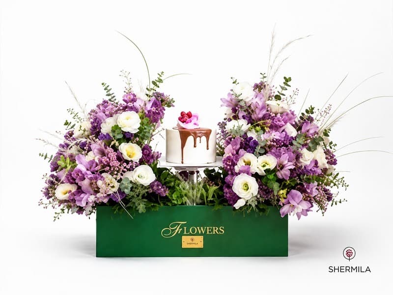 گل و کیک برای تیم داوطلب – گل فروشی آنلاین تهران | باکس گل | دسته گل | گل تولد | گل ترحیم