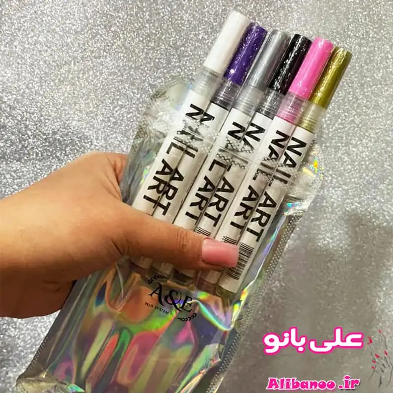ماژیک طراحی ناخن ۶ عددی