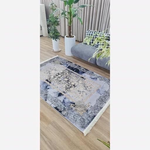 فرش ماشینی چاپی | فرشینه مدرن هازان ترک لوکسینو (پس کرایه) — تصویر ۸