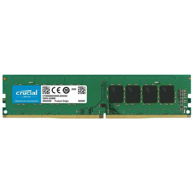 رم کامپیوتر کروشیال تک کاناله مدل CT8 فرکانس 3200 مگاهرتز DDR4 تایمینگ CL22 حافظه 8 گیگابایت Crucial CT8 Single Channel CL22 3200MHz DDR4 8GB Computer RAM