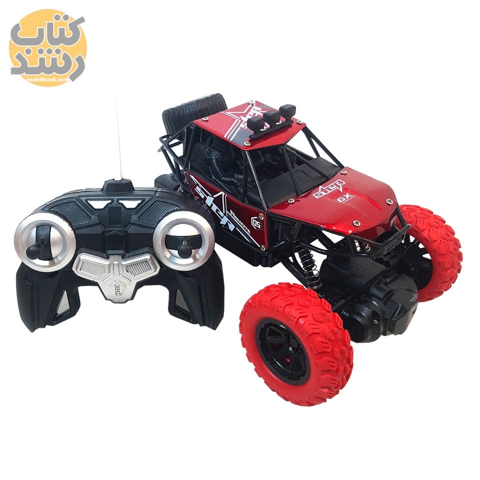 اسباب بازی ماشین کنترلی آفرود چرخ بادی مدل ROCK EXPLORER