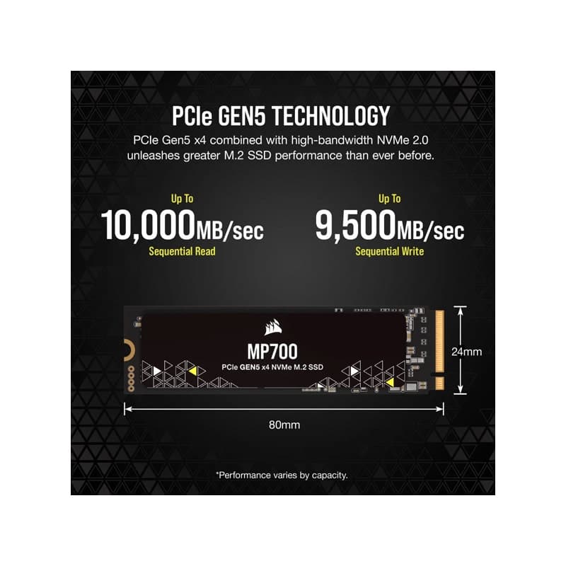 اس اس دی کورسیر MP700 PCIe 5.0(Gen 5)x4 1TB — تصویر ۵