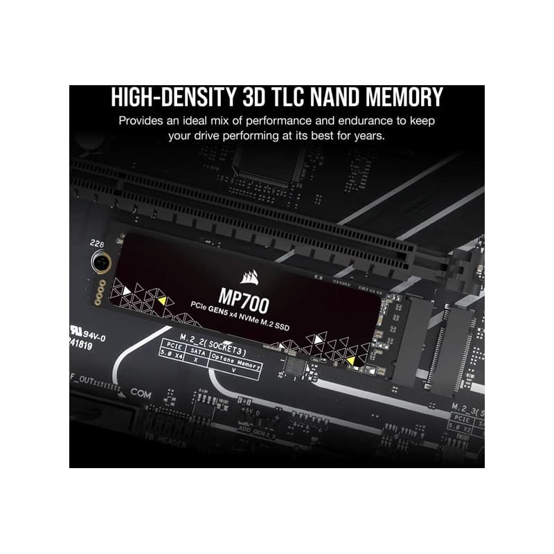 اس اس دی کورسیر MP700 PCIe 5.0(Gen 5)x4 1TB — تصویر ۳