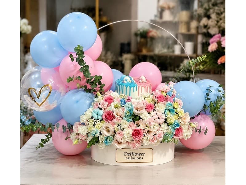 گل و کیک برای معلم سفالگری – گل فروشی آنلاین تهران | باکس گل | دسته گل | گل تولد | گل ترحیم