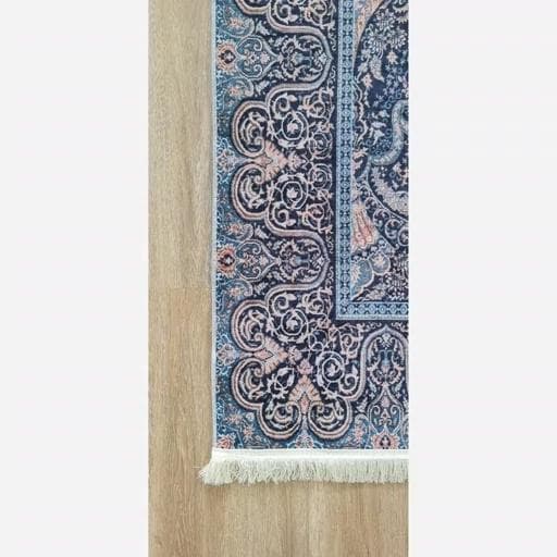فرش ماشینی چاپی | فرشینه هازان ترک ضد پرز استوپ دار کدh315 (پس کرایه) — تصویر ۶