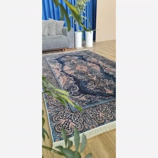 فرش ماشینی چاپی | فرشینه هازان ترک ضد پرز استوپ دار کدh315 (پس کرایه) — تصویر ۲