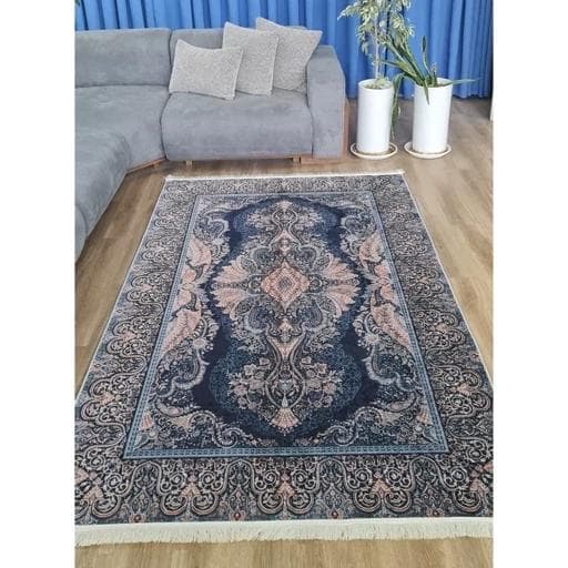 فرش ماشینی چاپی | فرشینه هازان ترک ضد پرز استوپ دار کدh315 (پس کرایه)