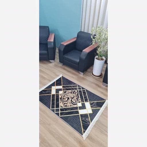 فرش ماشینی چاپی | فرشینه هازان ترک ضد سُر کد h396 (پس کرایه) — تصویر ۷