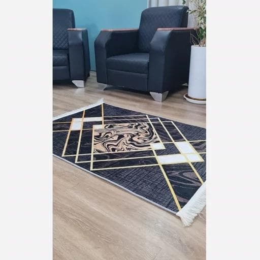 فرش ماشینی چاپی | فرشینه هازان ترک ضد سُر کد h396 (پس کرایه) — تصویر ۳