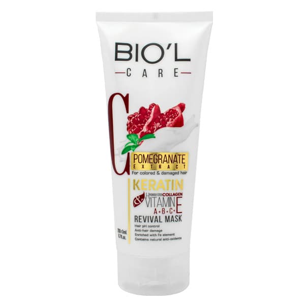 ماسک مو تیوپی بیول با عصاره انار حجم 200ml