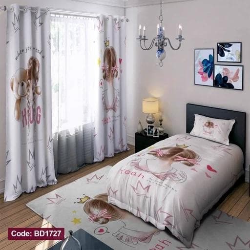 ست فانتزی روتختی چاپی دخترانه کد bd1727 (پس کرایه)