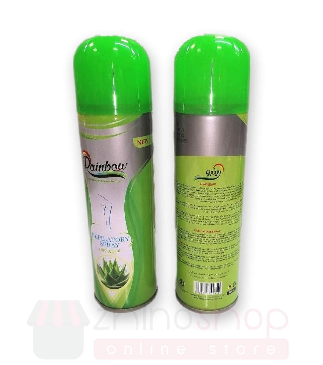اسپری موبر بدن رینبو حاوی حصاره(آلوئه‌ ورا،گل رز)200ml — تصویر ۳