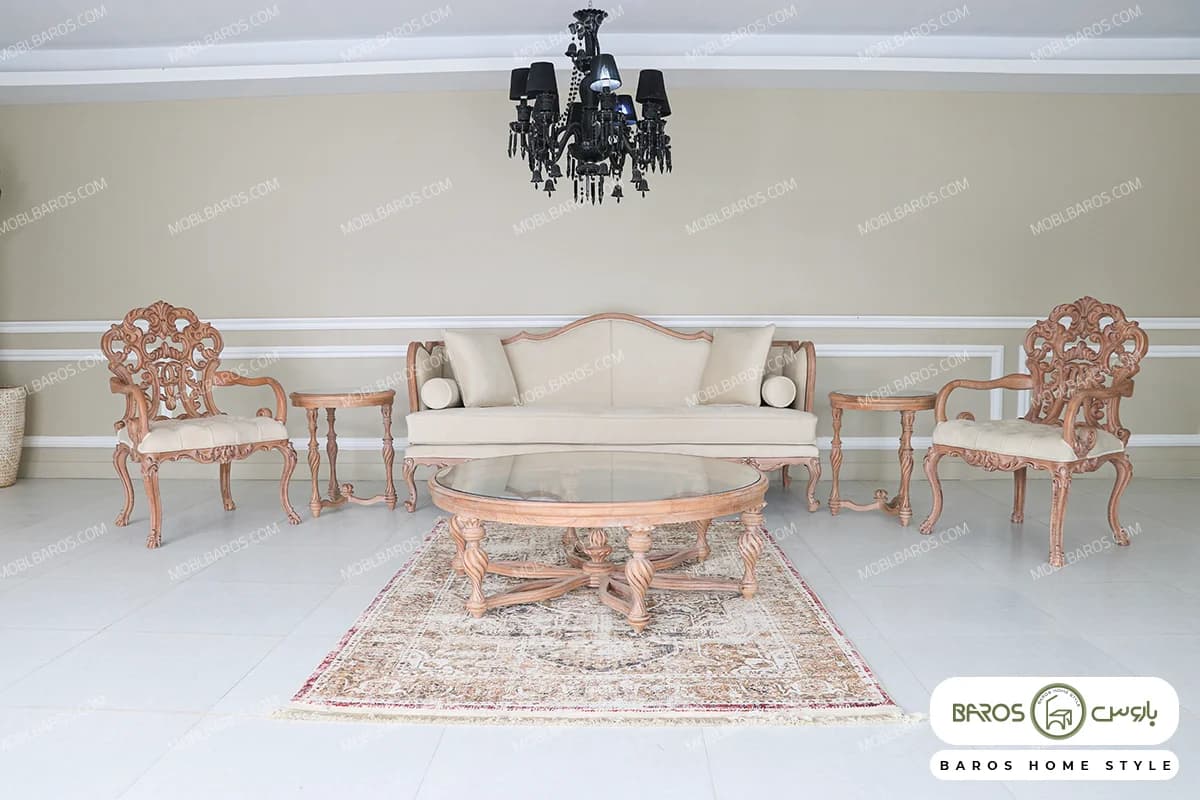 مبل کلاسیک ۷ نفره کینگ و رومینا کد ۵
