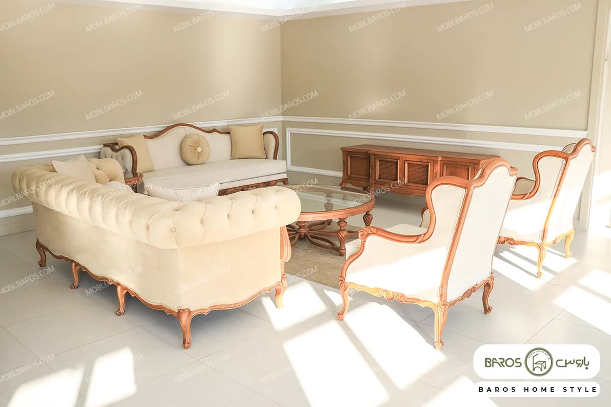 مبل کلاسیک رومینا و چستر نیکا کد ۵ — تصویر ۵