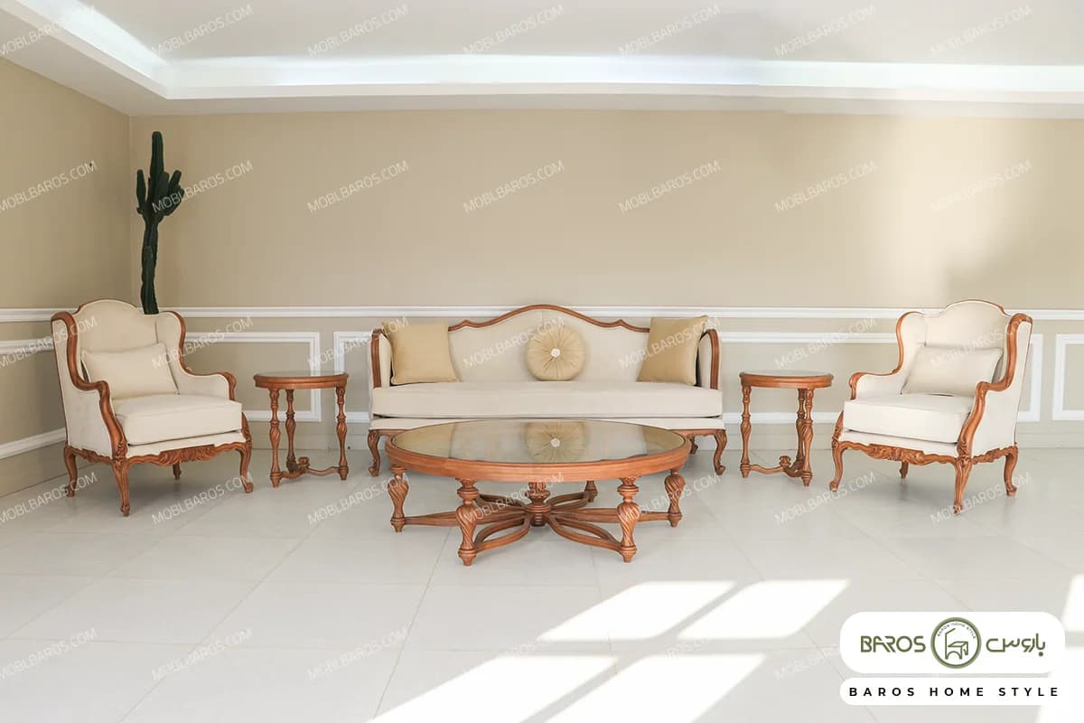 مبل کلاسیک رومینا و چستر نیکا کد ۵ — تصویر ۸
