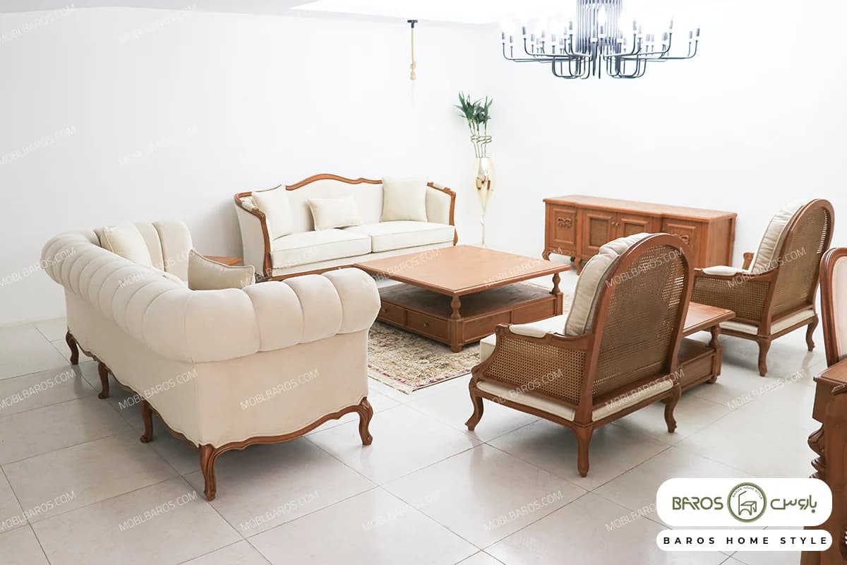 مبل ۸ نفره راشل پلاس و راحتی چستر — تصویر ۲