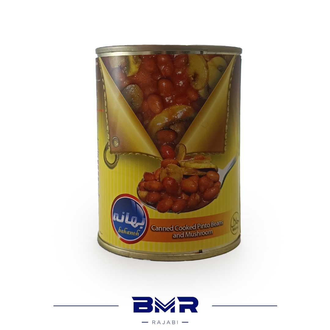 كنسرو لوبيا با قارچ 350 گرم بهانه