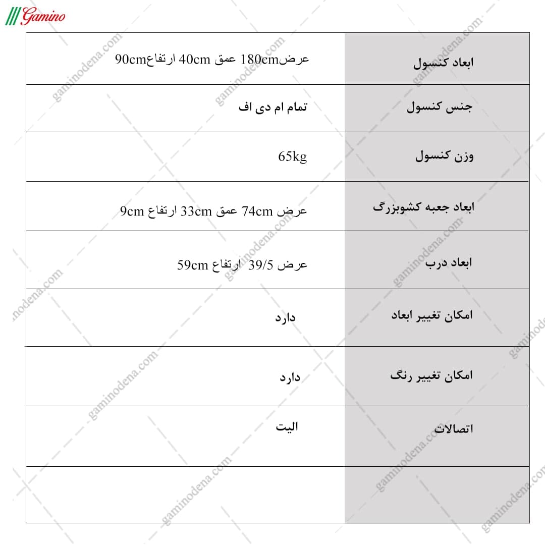 میز کنسول جدید و مدرن ام دی اف مدل C101 — تصویر ۷