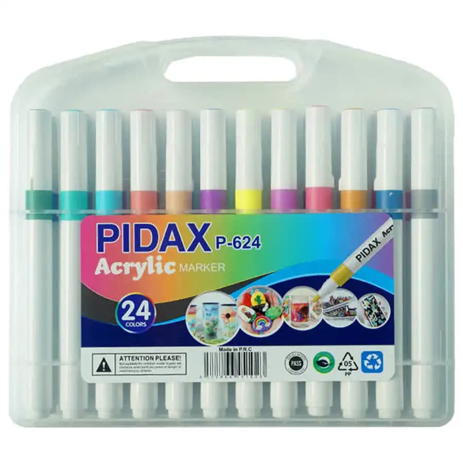ماژیک اکریلیک 24 رنگ پیداکس مدل P626