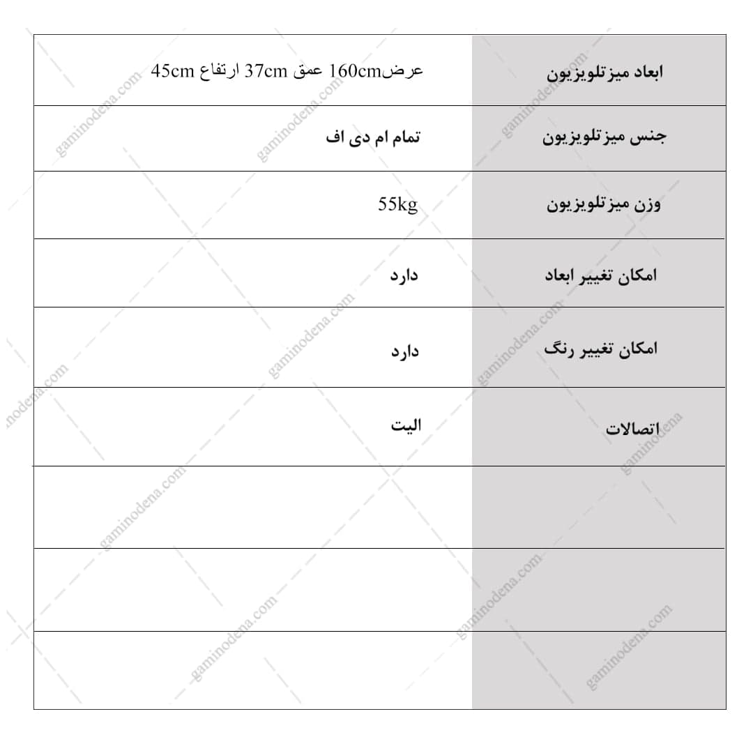 میز تلویزیون مدرن ترکیه مینیمال زمینی مدل ۱۰۳ — تصویر ۷
