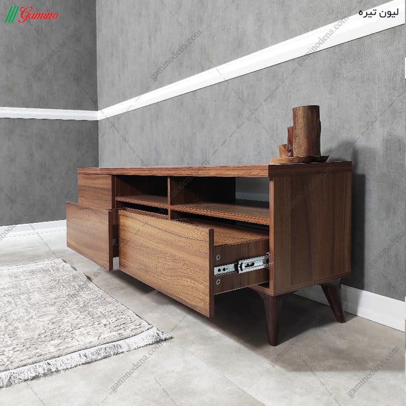 میز تلویزیون ساده و شیک ام دی اف جدید مینیمال مدل افرا — تصویر ۴