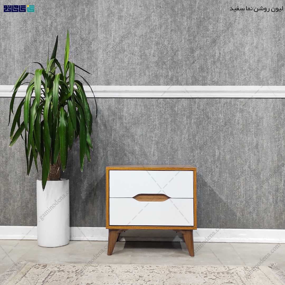 میز پاتختی مدرن کشو دار هومان — تصویر ۴