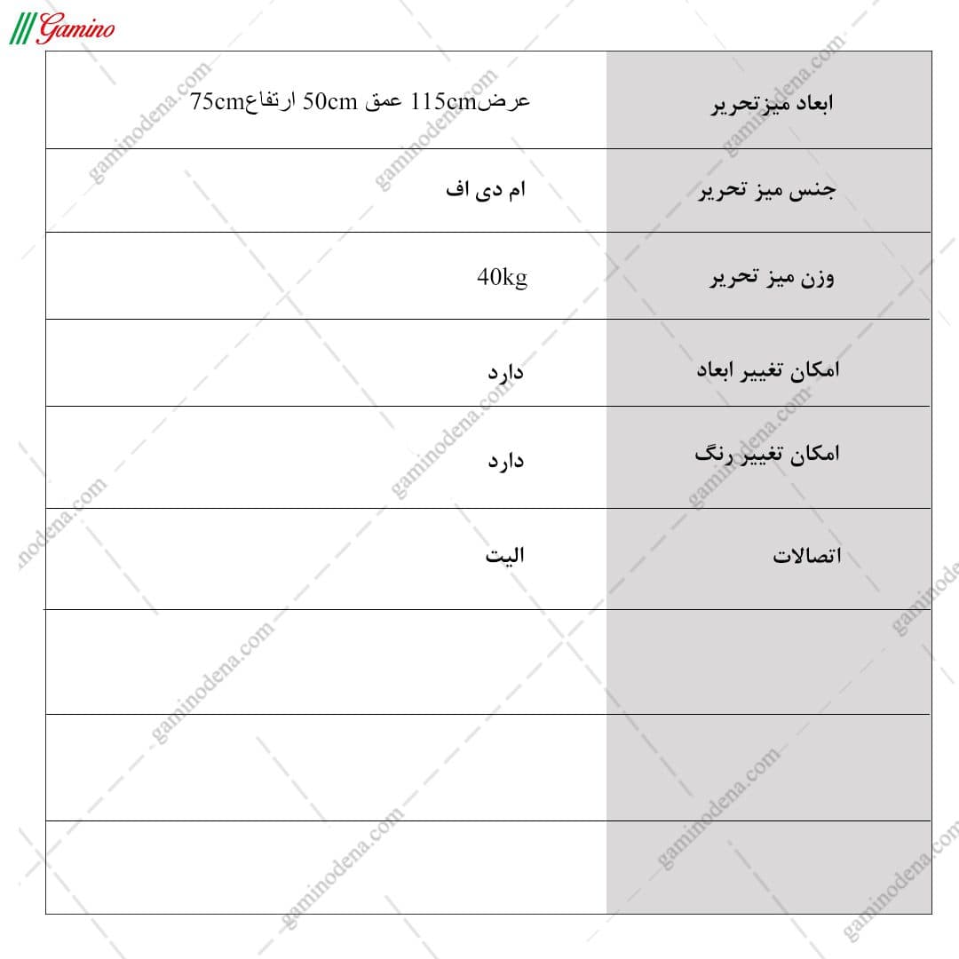 میز تحریر مدرن و کشودار توسکا — تصویر ۸