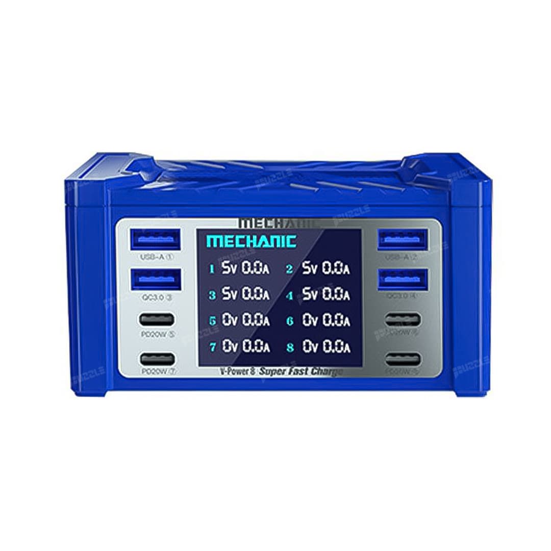 شارژر رومیزی 8 پورت مکانیک مدل Mechanic V-Power 8 — تصویر ۲