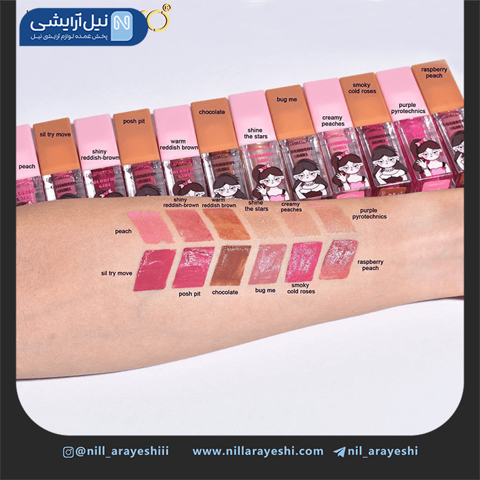 پک رژ لب مایع شاین دار و شاین لب دو قلو کوین اند ک وکو کد Kc246083 — تصویر ۲