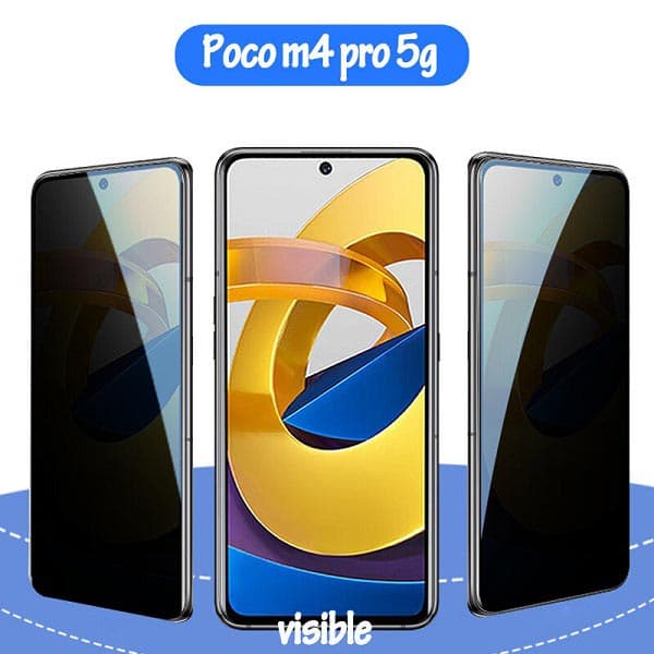 Privacy Full Glass Screen Protector For Xiaomi Poco X4 Pro 5G — تصویر ۲