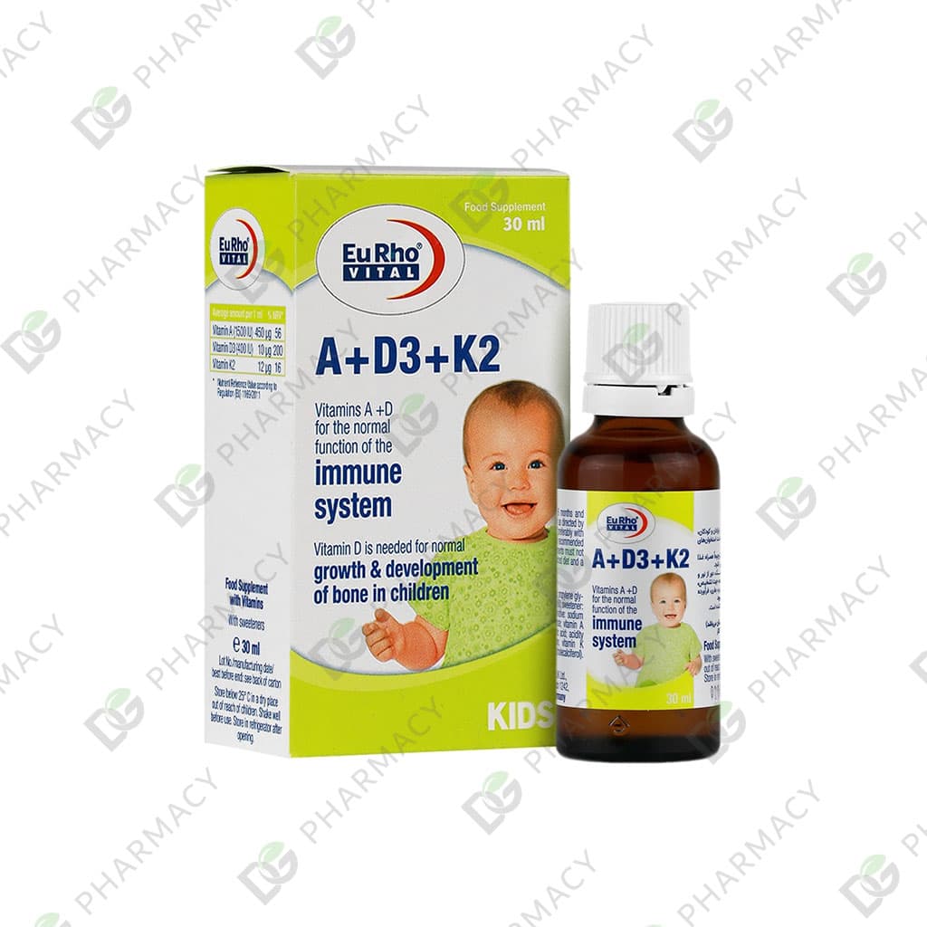 قطره خوراکی آ و د3 و کا2 یوروویتال
