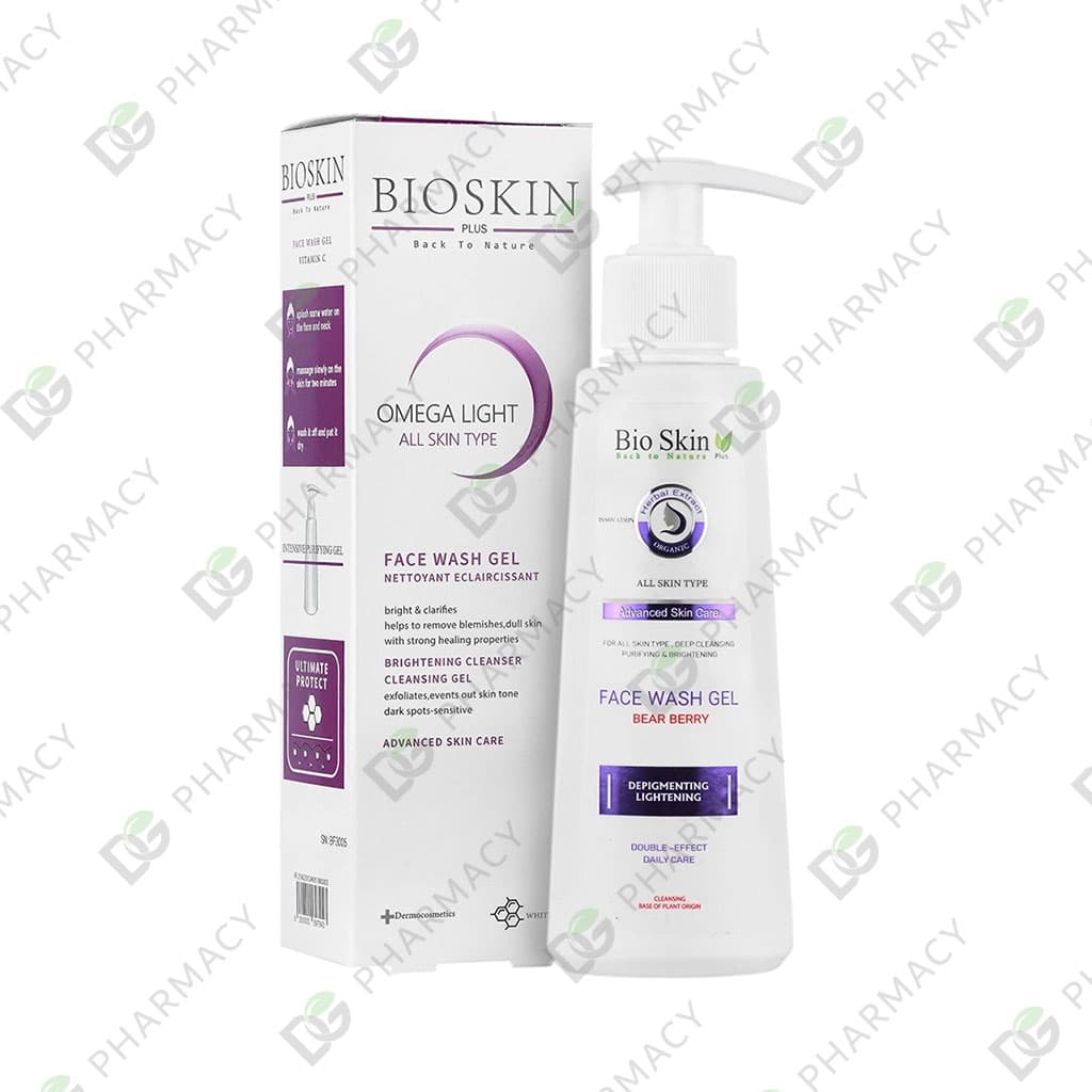 ژل شستشوی روشن کننده صورت امگا لایت بایو اسکین
