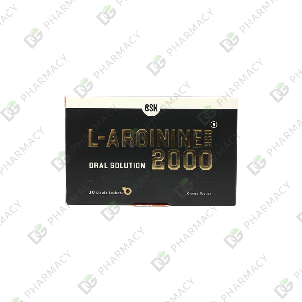 ساشه مایع ال آرژینین 2000 میلی گرم بی اس کی 10 عددی