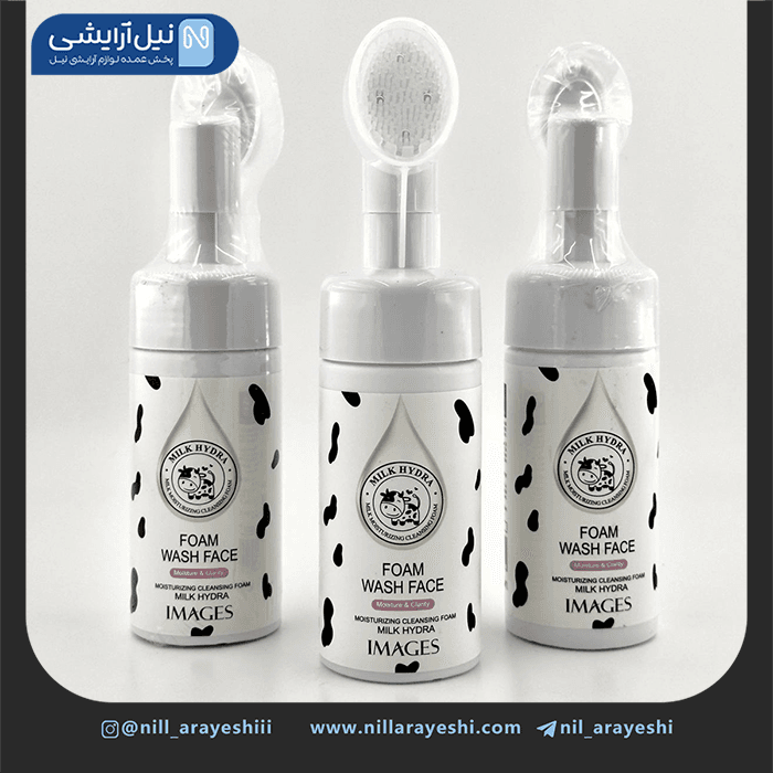 فوم شستشو صورت براش دار شیر گاو ایمیجز 120 میل کد xxm44594