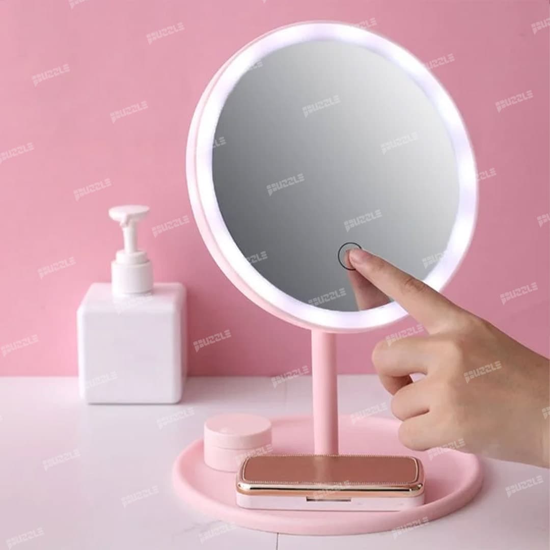 آینه و رینگ لایت آرایشی مدل Cosmetic Led — تصویر ۳