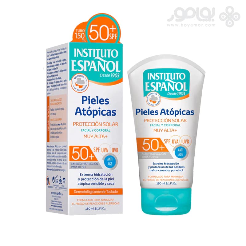 ضدآفتاب پوست آتوپیک و حساس اسپانول +SPF50 مناسب صورت و بدن — تصویر ۲