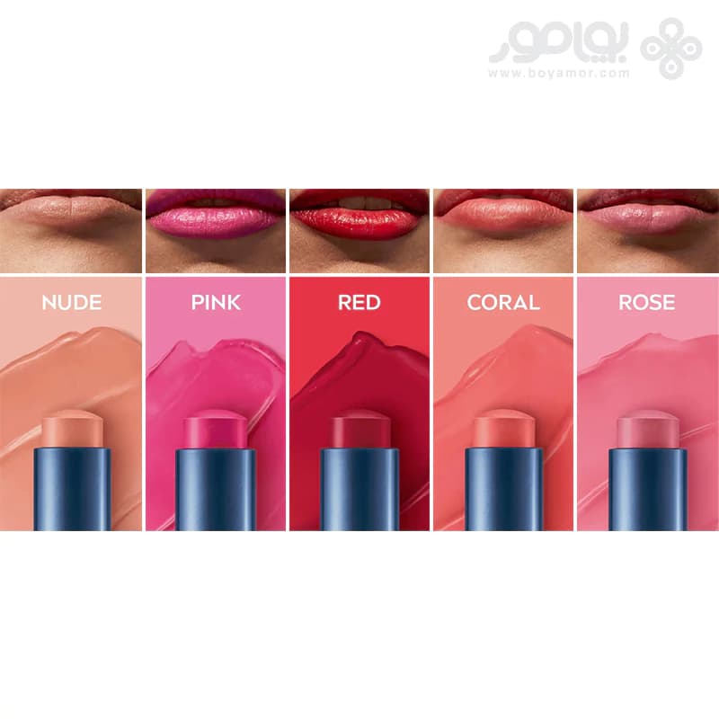 بالم لب 3 در 1 لابلو مدل CARING BEAUTY رنگ قرمز وزن 4.8 گرم — تصویر ۴