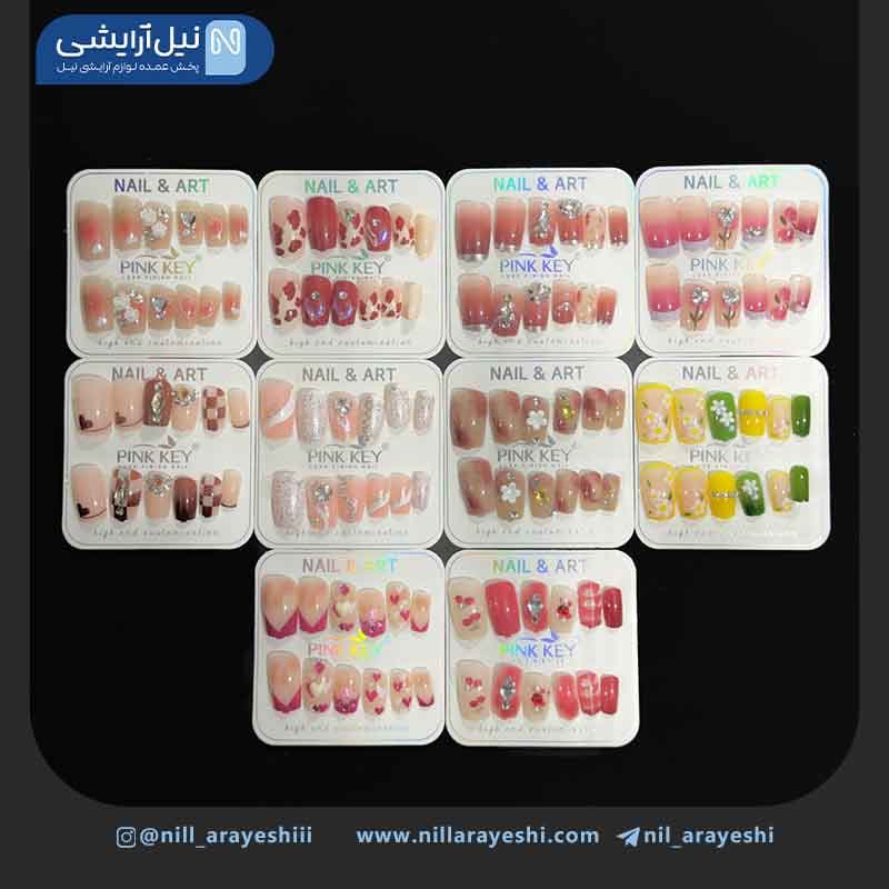 ناخن مصنوعی به همراه چسب ژله ای پینک کی کد DO2406 – 1 — تصویر ۳