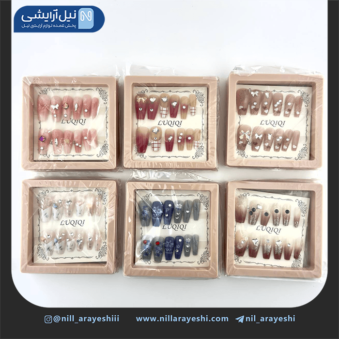ناخن مصنوعی به همراه چسب ژله ای لوکیکی — تصویر ۲