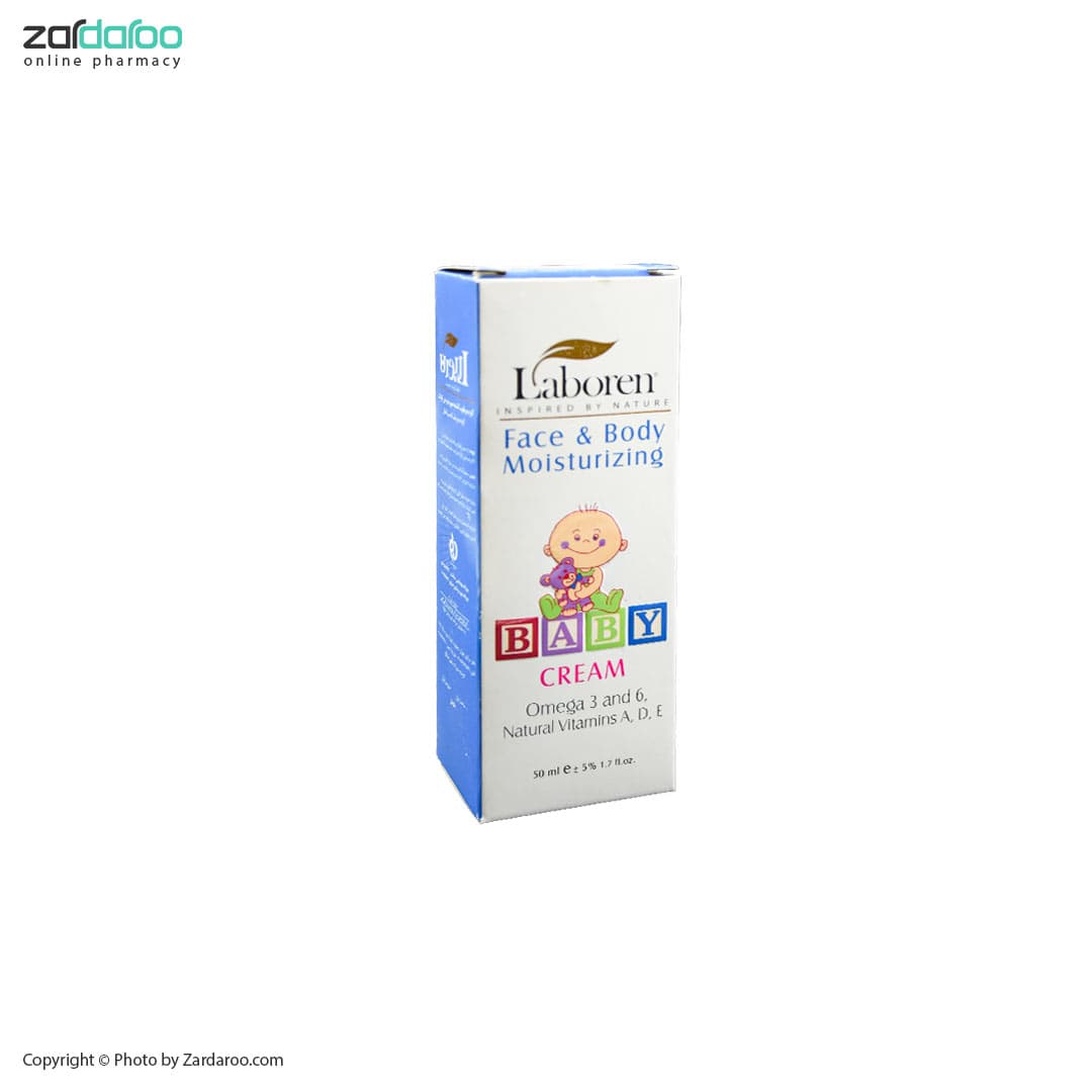 کرم مرطوب کننده صورت و بدن کودک لابورن Laboren