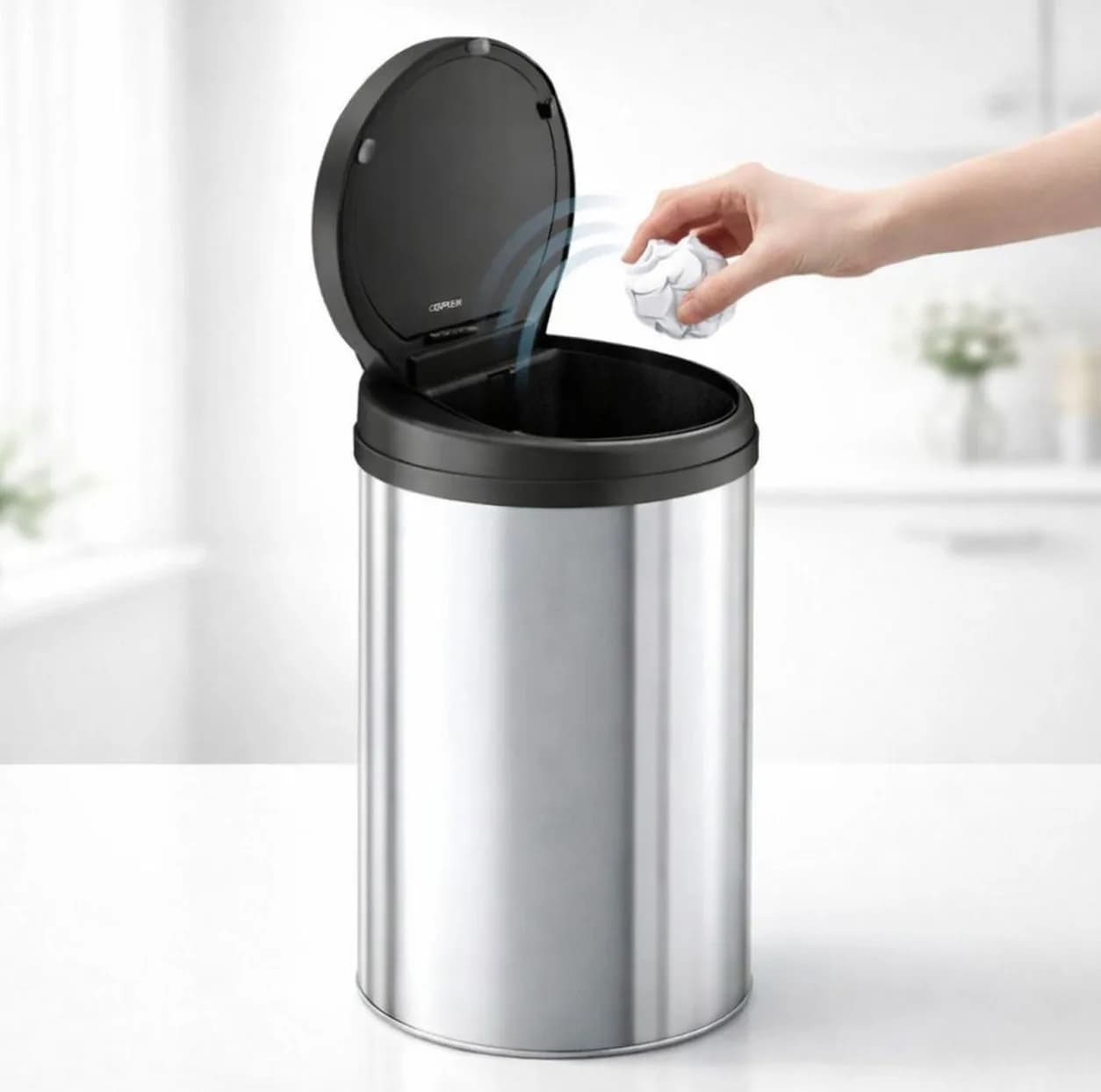 سطل زباله هوشمند گرین لاین مدل GNSMTRBIN5SL گنجایش 15 لیتر — تصویر ۳