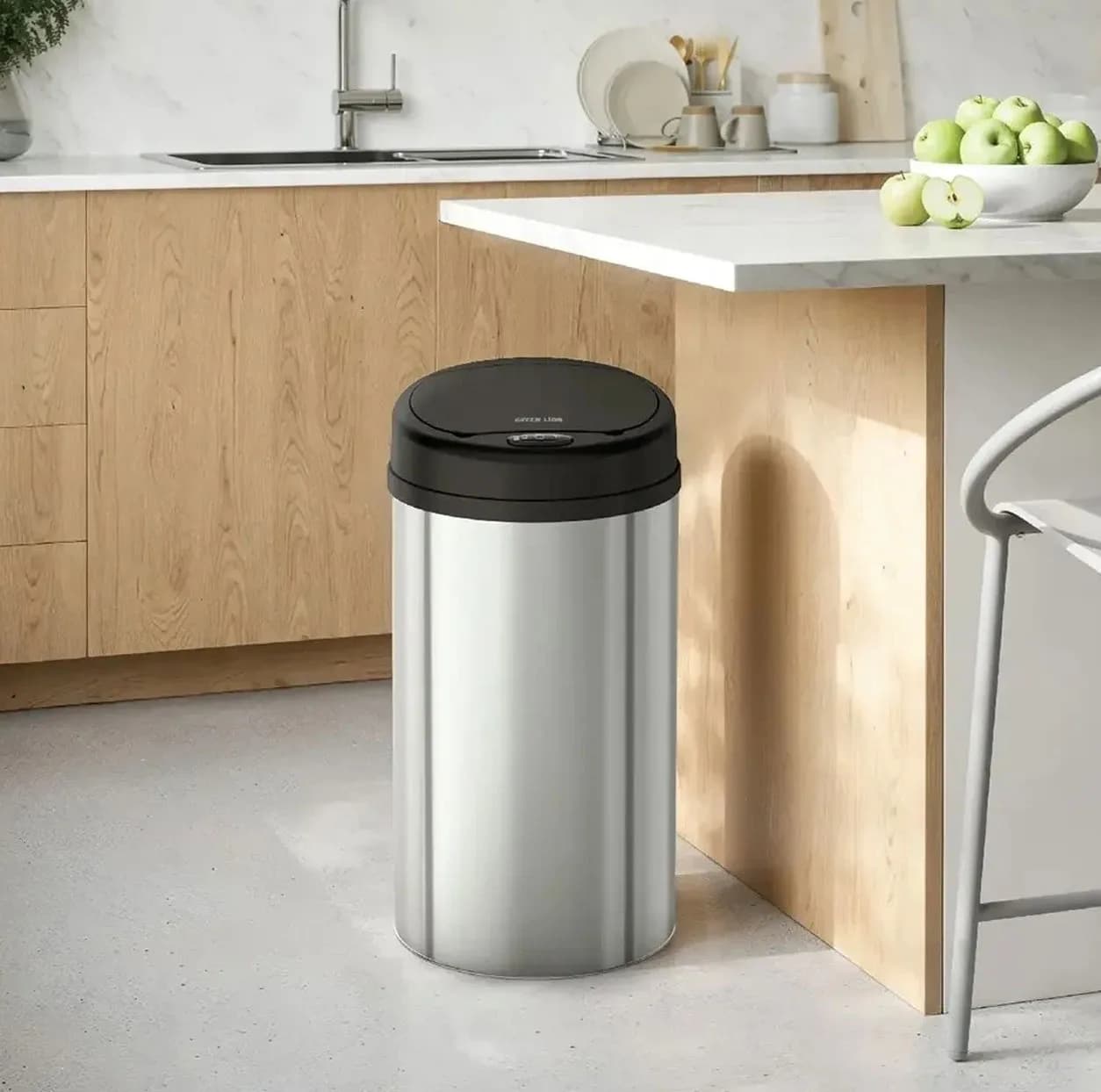 سطل زباله هوشمند گرین لاین مدل GNSMTRBIN5SL گنجایش 15 لیتر — تصویر ۴