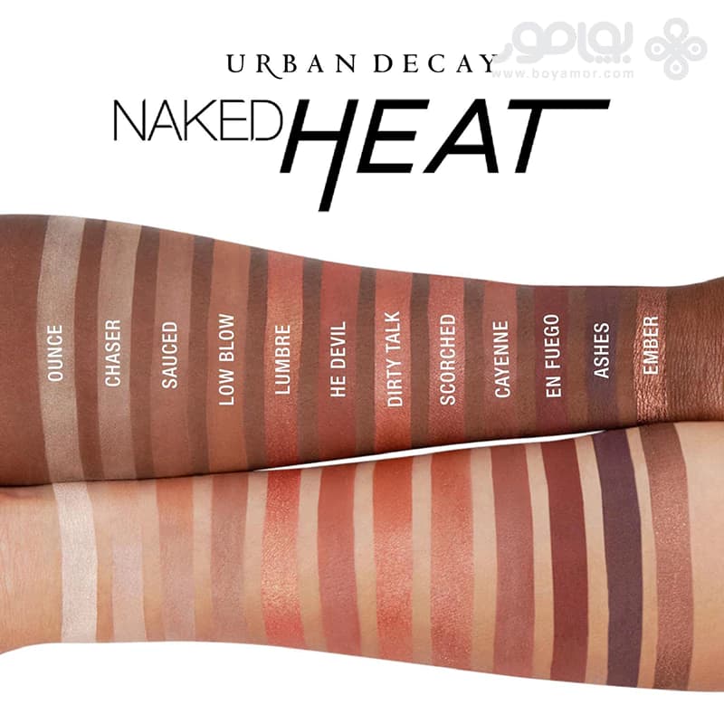 پالت سایه 12 رنگ اربن دیکی مدل NAKED HEAT — تصویر ۴